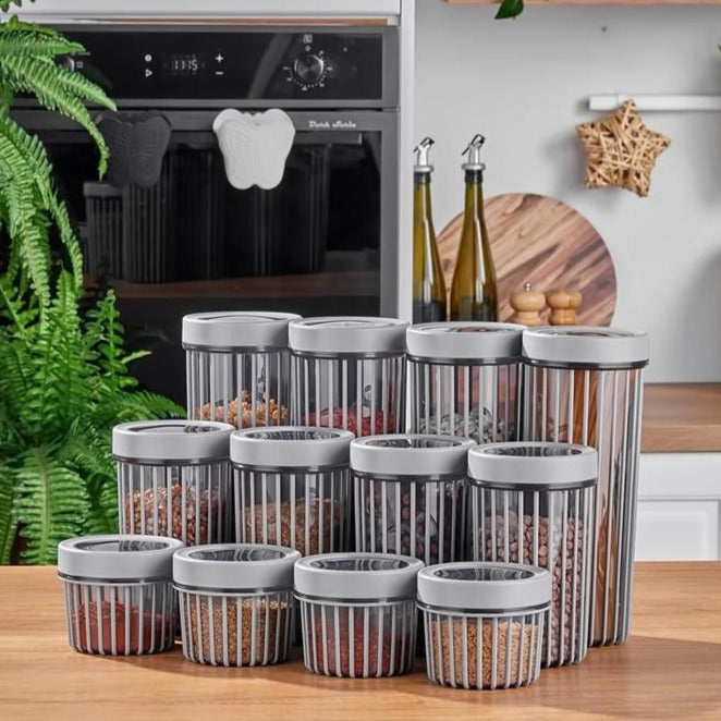 KADAX Caisse empilable avec couvercle, boîte de rangement en plastique PP, boîte de rangement KADAX Caisse empilable avec couvercle, boîte de rangement en plastique PP, boîte de rangement