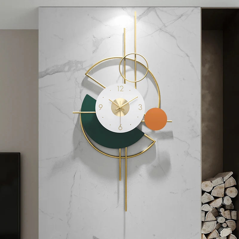 Grande Horloge Murale 3D au Design Moderne