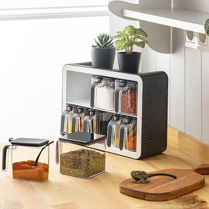 Pots à Épices – Organisateur Complet pour une Cuisine Ordonnée