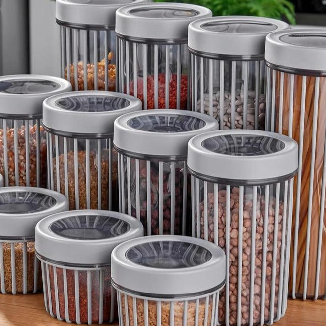 Boîte de rangement ronde pour cuisine, 3 pièces. – Vivosee