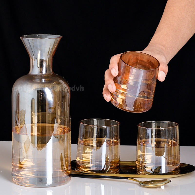 Carafe en verre Transparent, style nordique créatif (7 pièces)