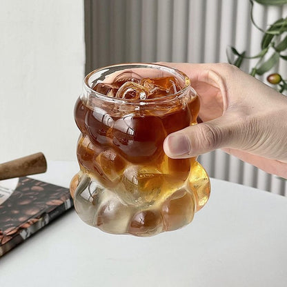 3 Tasse en Verre en Forme de Raisin pour une Dégustation Élégante