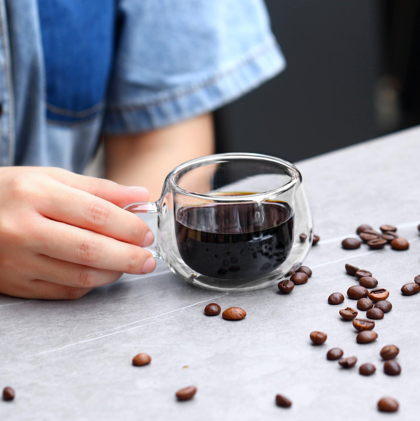 6 Tasse  à Double Paroi, un Plaisir de Café Durable et Chic