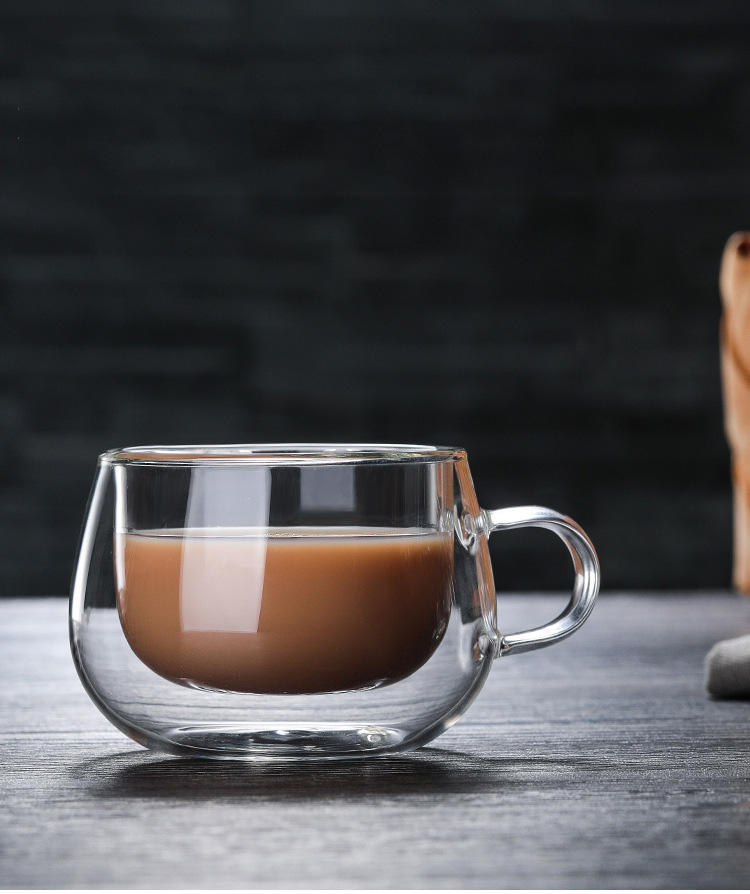 6 Tasse à café  en Verre Double 80 ML