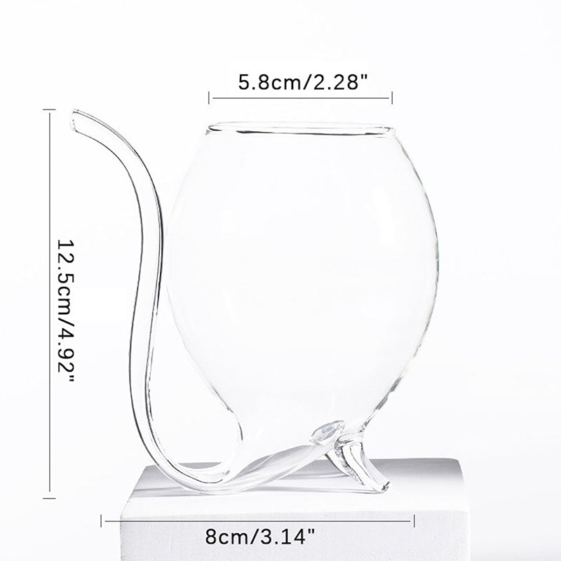 3 Tasse à Paille en Verre de 300ml