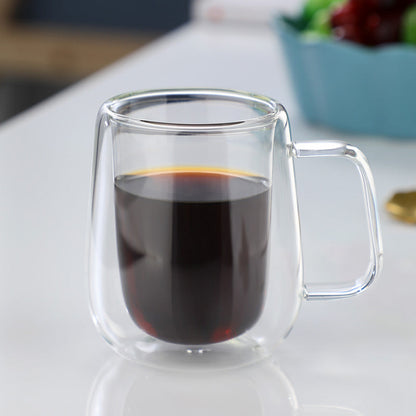 3 Tasse en Verre Borosilicaté à Double Paroi 250 ml