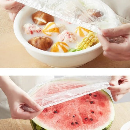 400 pièces Couvercles élastiques jetables pour aliments frais