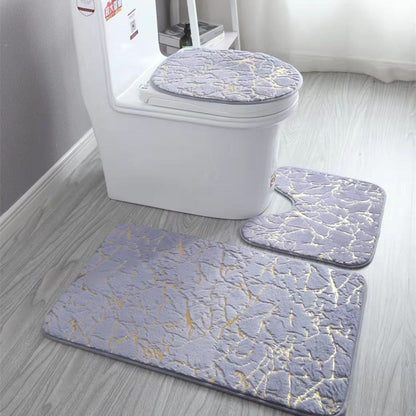 Ensemble de Tapis de Salle de Bain Antidérapants et Absorbants